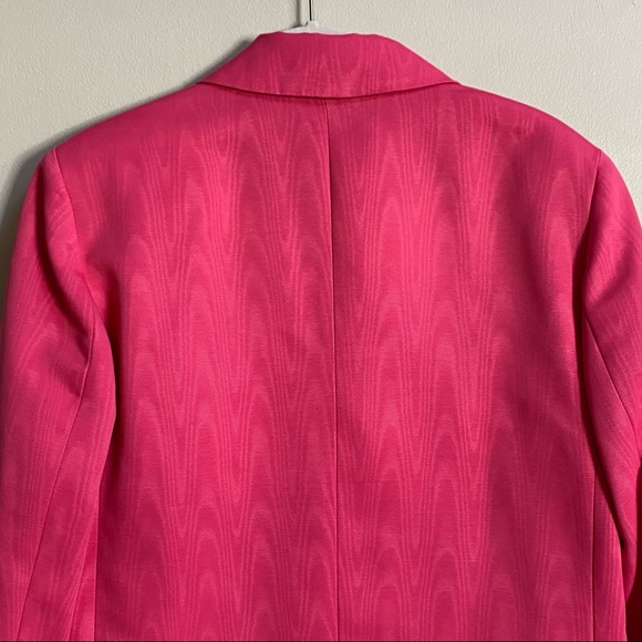 TOPSHOP Pink Moire Grandad Blazer - Picture 9 of 16